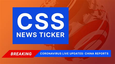 How To Create A Horizontal News Ticker With Css Only 22bulbjungle