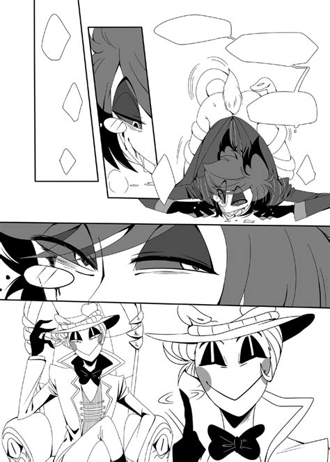 Rule 34 2boys Alastor Hazbin Hotel Black And White Bottomless Clothed Comic Hazbin Hotel Kyo