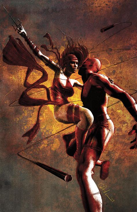 Daredevil and Elektra by ride3932 on DeviantArt