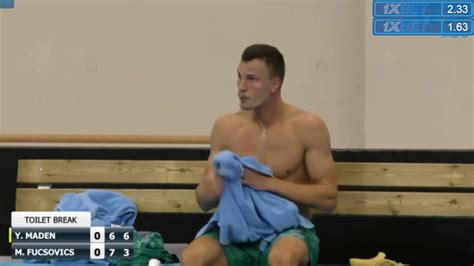 Marton Fucsovics Shirtless Shirt Change 5 YouTube