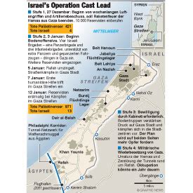 Israel’s Operation Cast Lead infographic