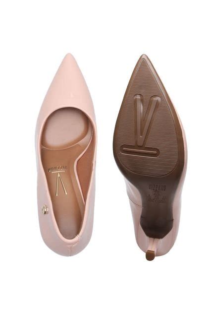 Scarpin Vizzano Verniz Nude Compre Agora Dafiti Brasil