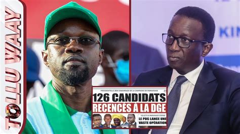 Blocage Sonko présidentielle 2024 Tolluwaay pose le débat YouTube