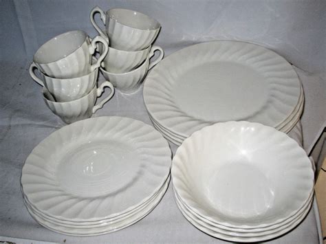 Myott Meakin Staffordshire Olde Chelsea White Swirls Pick Your Item