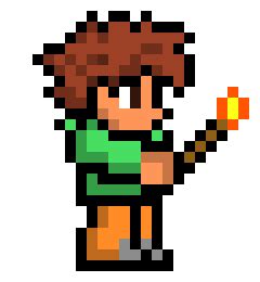 Terraria Pixel Art Generator / Size is something around 400x350 with a ...