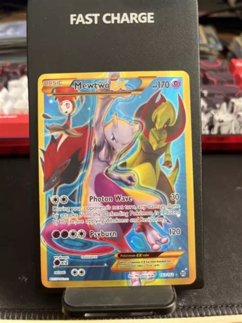 Mewtwo Ex Breakthrough Holo Secret Rare Full Art Pokemon Tcg