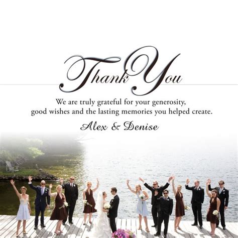 Acknowledging guests with thank you wedding cards - Wedding Clan