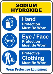 Sodium Hydroxide Signs Large Selection Ships Fast