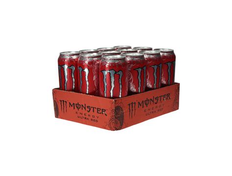 Monster Ultra Red 12 X 500ml Bodygain