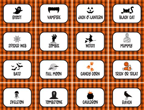 Free Printable Halloween Charades Game Cards Prudent Penny Pincher