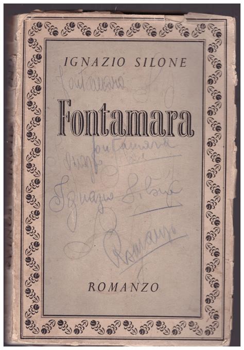 FONTAMARA By Silone Ignazio Buono Brossura 1933 Prima Edizione