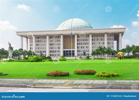 Seoul Korea August 14 2015 National Assembly Proceeding Hall South Korean Capitol