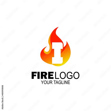 initial Letter I fire logo design. fire company logos, oil companies ...