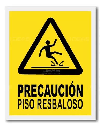 Señalamiento Precaución Piso Resbaloso Señal