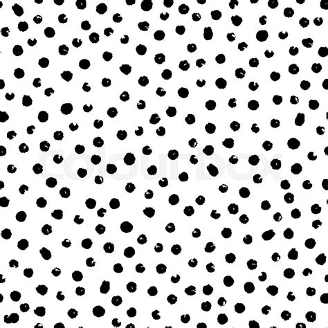 Vector Seamless Modern Messy Polka Dot Pattern Stock Vector Colourbox