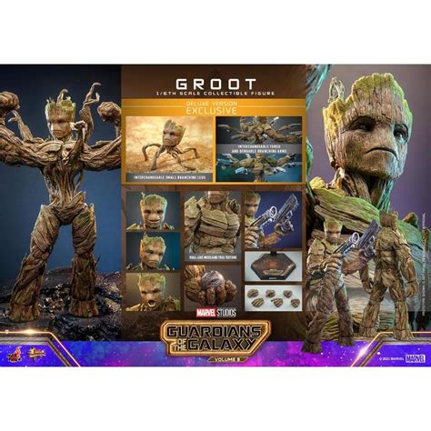 咩咩Q 全新 MMS707 豪華版 HOT TOYS 星際異攻隊 3 Groot 樹人 格魯特 蝦皮購物