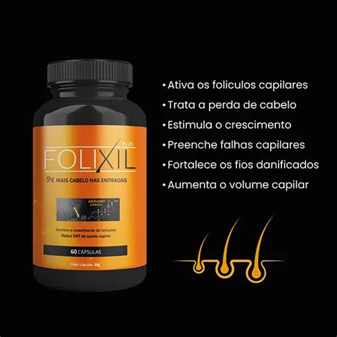 Kit Unidades Folixil Plus Suplemento Capilar F Rmula Exclusiva