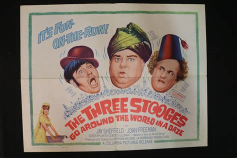 At Auction The Three Stooges Go Around The World In A Daze Half Sheet