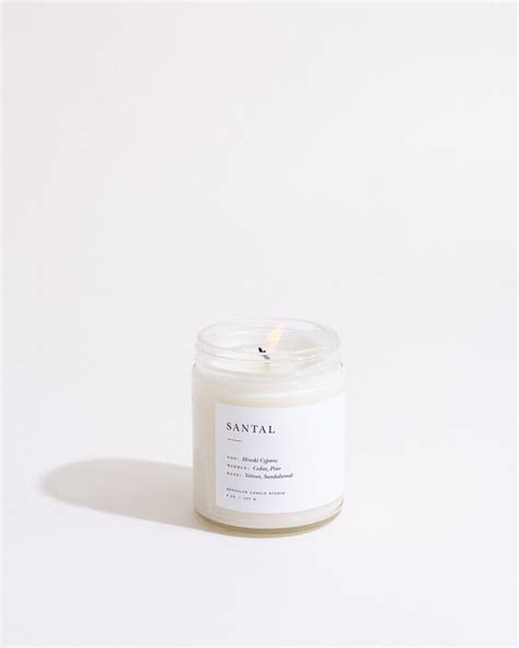 Santal Minimalist Candle – Brooklyn Candle Studio