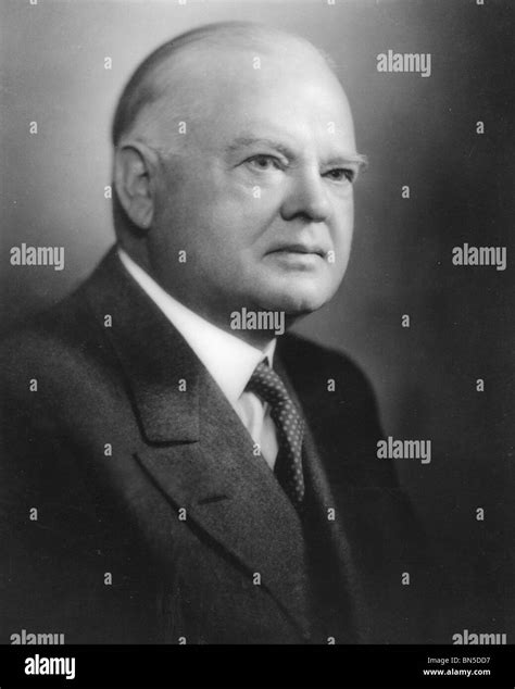 Herbert Hoover St President Of The Usa Stock Photo Alamy