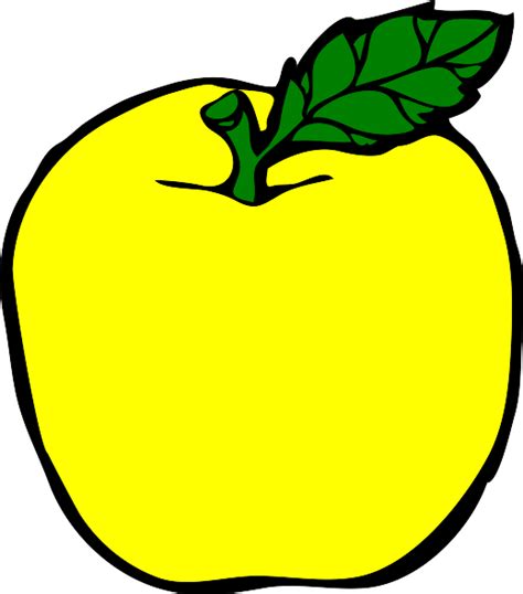 Yellow Apple Clip Art