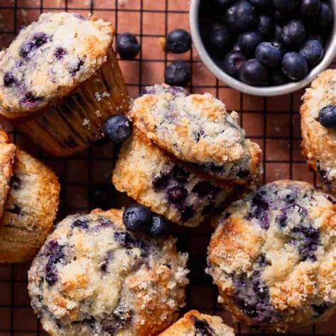 bakery style blueberry muffins recipe large blueberry muffins