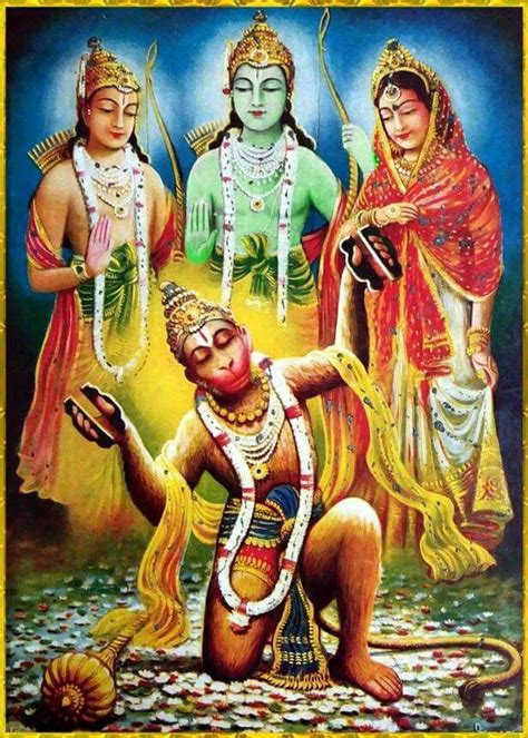 Ram Laxman Sita And Hanuman Hindu God B Pinterest Hanuman Shri