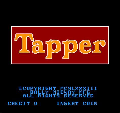 Tapper/Getting Started — StrategyWiki, the video game walkthrough and ...