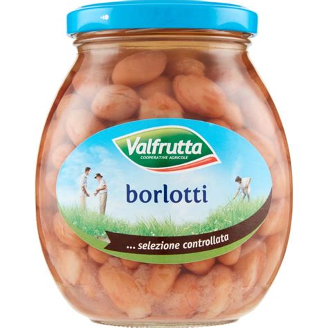 Valfrutta Fagioli Borlotti Vaso Gr 360 Legumi Confezionati