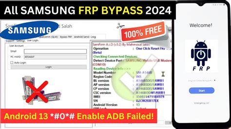 Samsung FRP Bypass New Tool 2024 Android 11 12 13 0 Enable Adb