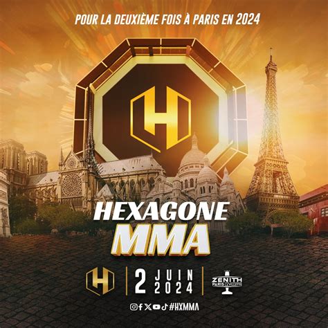 HEXAGONE MMA PARIS 2024 2ÈME DATE DE LA SAISON À PARIS HEXAGONE MMA