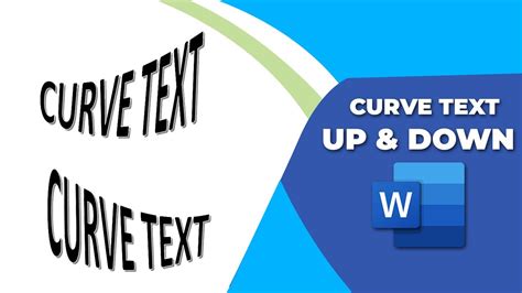 How To Create Curve Text Up And Down In Word YouTube