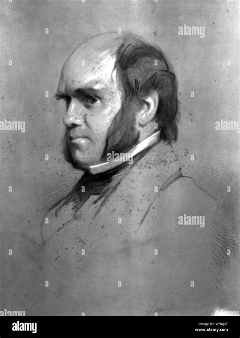 Charles Darwin En 1853 Dessin à La Craie Par Samuel Lawrence 1817