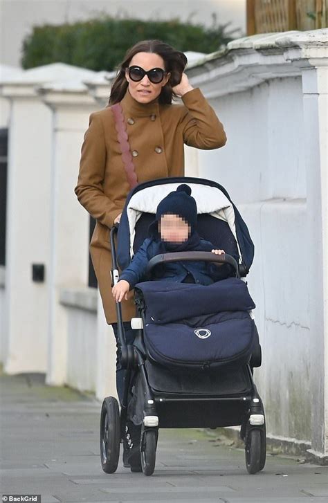 Pippa Middleton Takes Son Arthur For A Stroll In His Pram Pippa