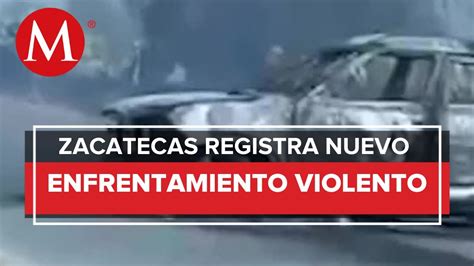 En Zacatecas hombres armados incendian vehículos para realizar