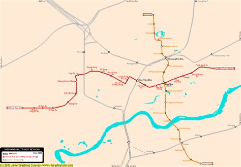 Shenyang Real Distance Metro Map