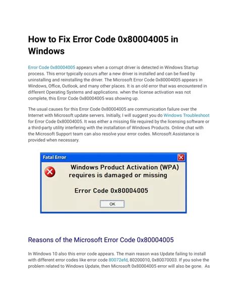 Ppt How To Fix Error Code X In Windows Powerpoint