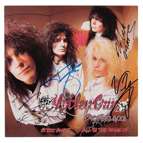 Motley Crue Signed Single Album for 'Dr. Feelgood'