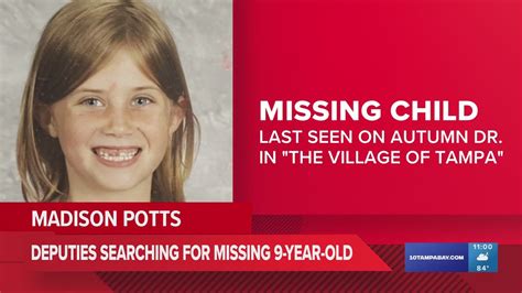 Hillsborough Deputies Searching For Missing 9 Year Old Girl