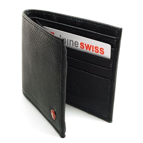 Alpine Swiss RFID Blocking Mens Bifold Wallet Keep Identity Credit