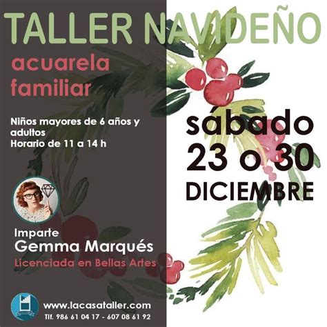 Taller de pintura familiar navideño La Casa Taller Arte en A Guarda