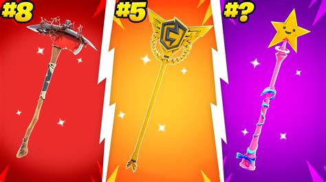 50 Best Fortnite Pickaxes Of All Time Youtube