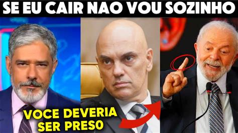 Moraes Diz Se Eu Cair N O Vou Sozinho E Lula Surtou De Vez Youtube