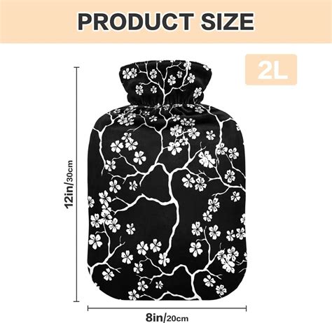 Cherry Blossom Hot Water Bottle L Pain Relief Warmth For Period Cramps Hands Feet Buy