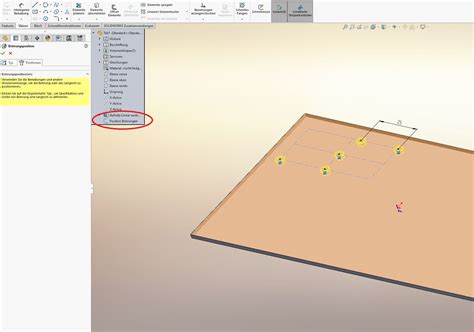 Vorhandene Skizze F R Bohrungs Assi Verwenden Ds Solidworks Solidworks