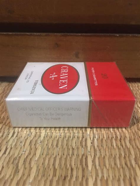 Craven A” Virginia Cigarette Hard Pack Danlys Vintage Cigarette