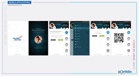 UX, UI design portfolio for mobile and tablet app on Behance