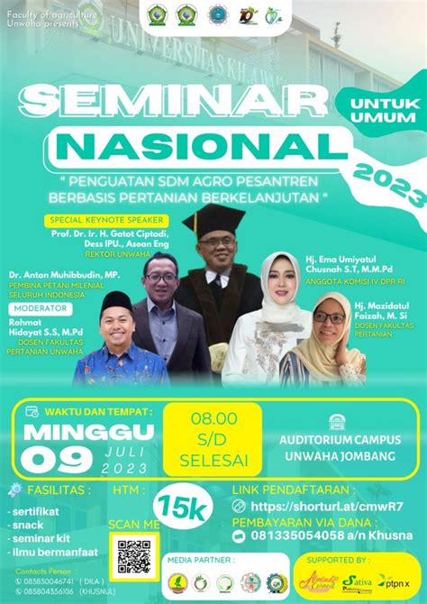 Seminar Nasional Dalam Rangka Hut Faperta X Dan Rakorwil Formatani Ke