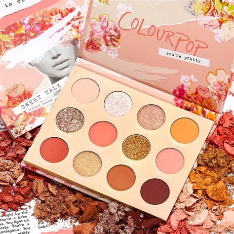 ColourPop Sweet Talk Warm Coral Eyeshadow Palette Best Summer Makeup