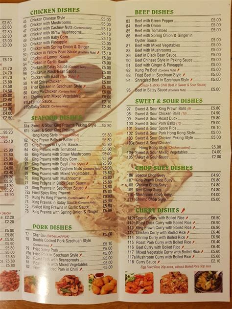 Menu At China Garden Fast Food Baldock